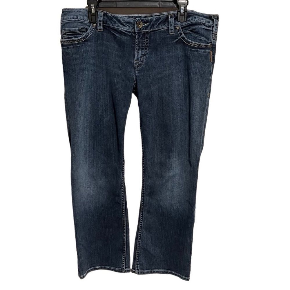 Silver Jeans Co- Women’s Santorini Low Rise Cropped Striaght Leg, Size 36